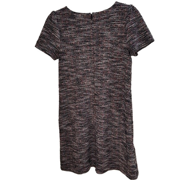 LOFT Women's Size 2 Gray & Red Mini Lined Dress - Picture 5 of 10